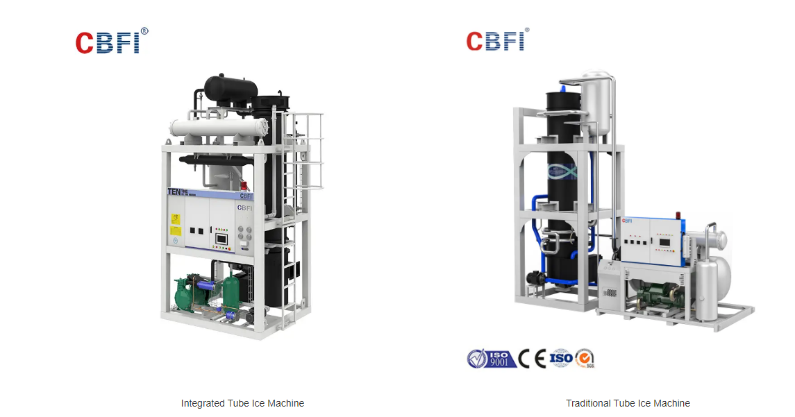 Mesin Es Tabung Terintegrasi