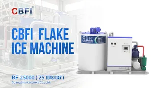 【EN】 CBFI BF25000 | Mesin Es Serpih 25 TPD | Pengujian Pra-Pengiriman di Pabrik